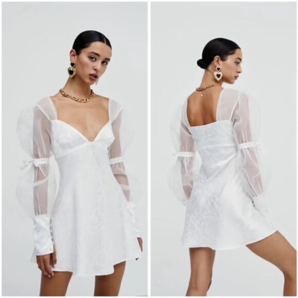 For Love And Lemons White Mini Dress